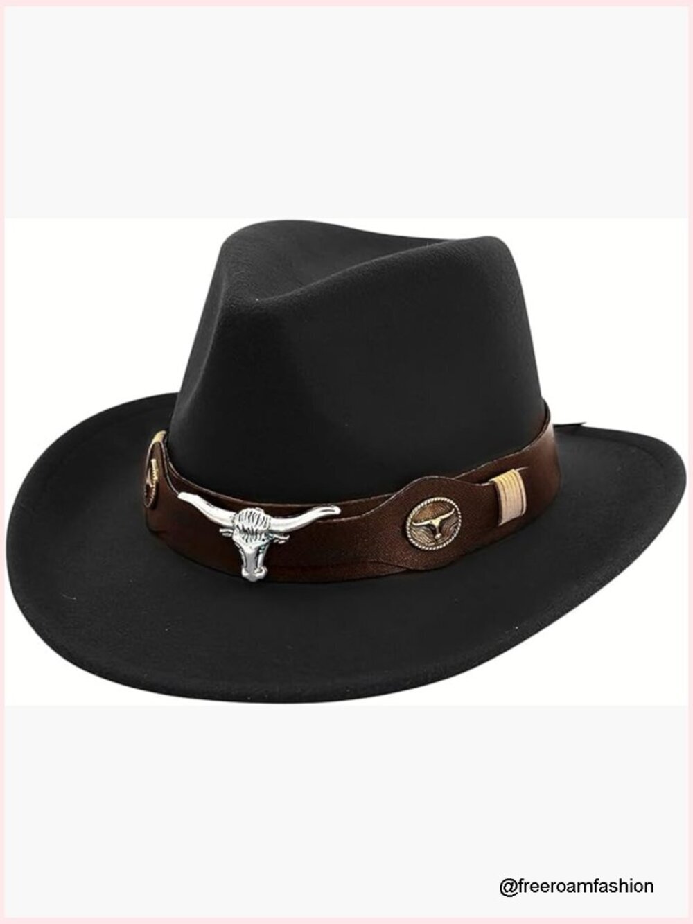 Felt Western Cowboy Hat Wide Brim Unisex Fedora Vintage Trilby Panama Jazz Hat
